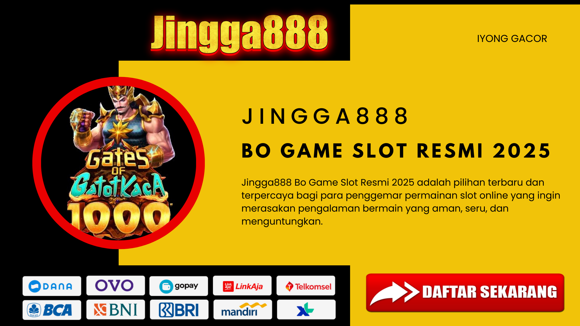 Jingga888 Bo Game Slot Resmi 2025